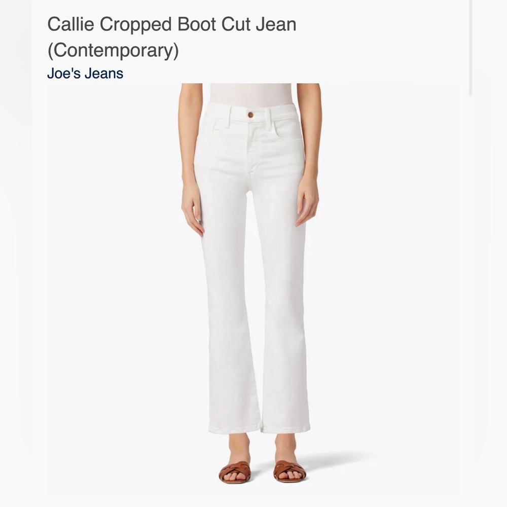 Joe’s Jeans Callie cropped white